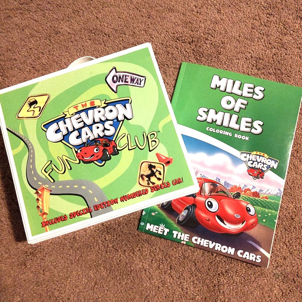Chevron Cars Fun Club Box, Coloring Book collectible travel activity set